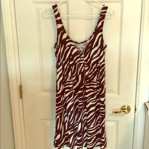 Zebra print dress